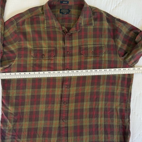 Pendleton Bridger Plaid Button Front Shirt XXL Wool Blend Flannel - Picture 9 of 11